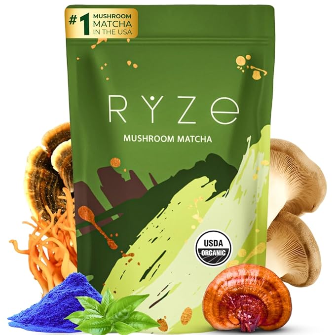 Organic Mushroom Matcha - 30 Servings Free shipping Fast delivery